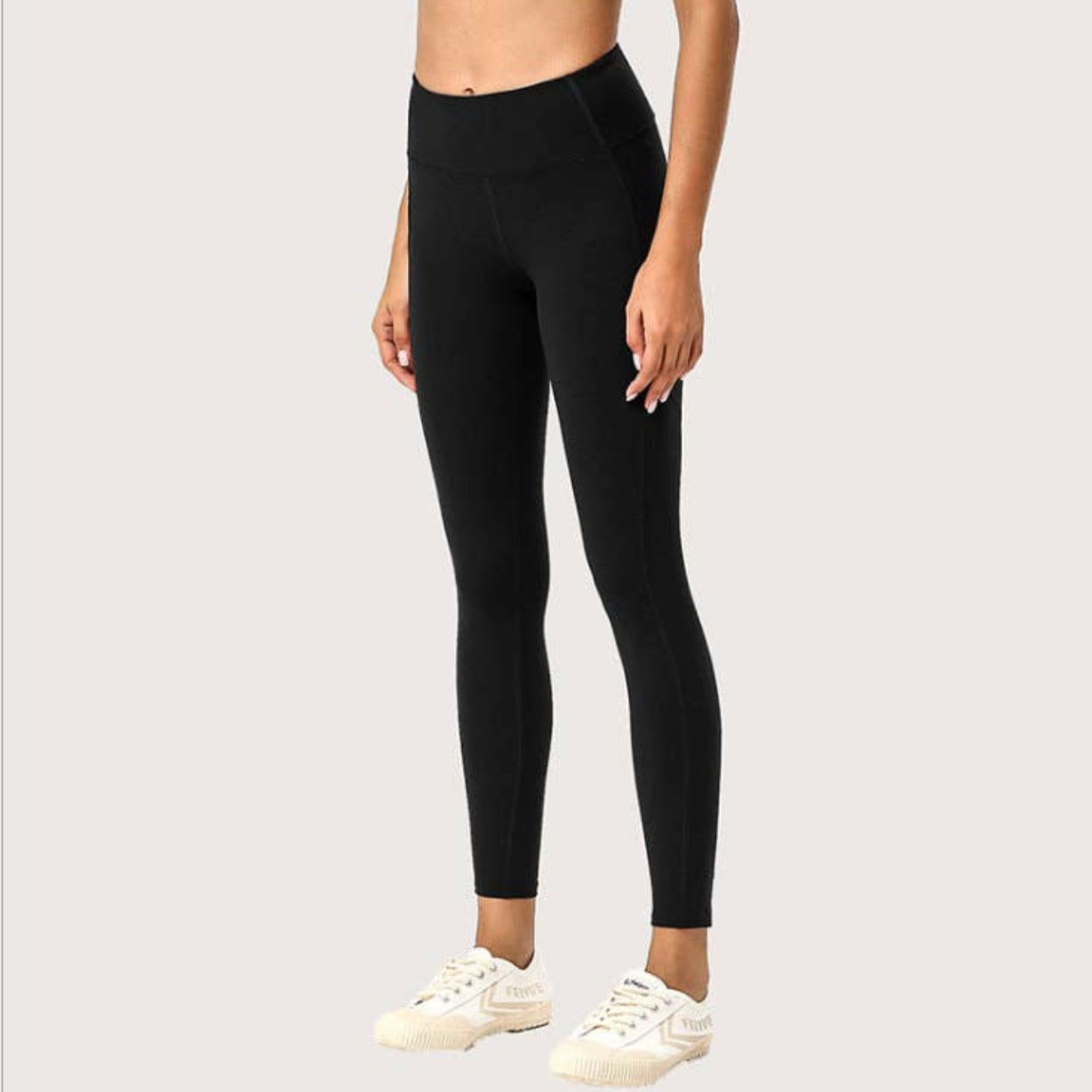 Mid-Rise Elevated Seaming Leggings with Pockets