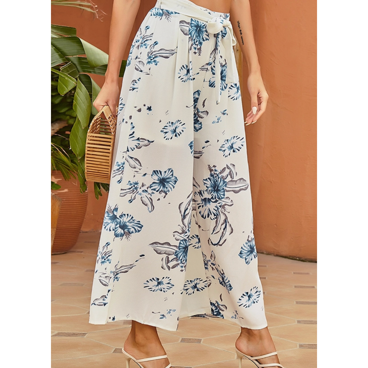 Hey Vacay Floral Wide Leg Pants