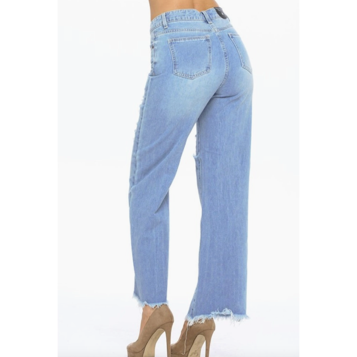 Carrie Straight Wide Leg Jeans