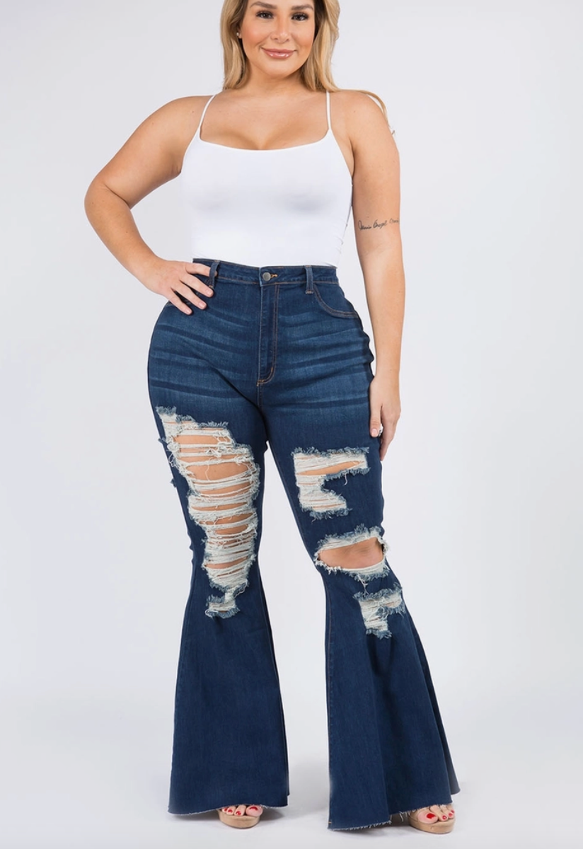 Lauren Curvy Fit Super Flare Jeans