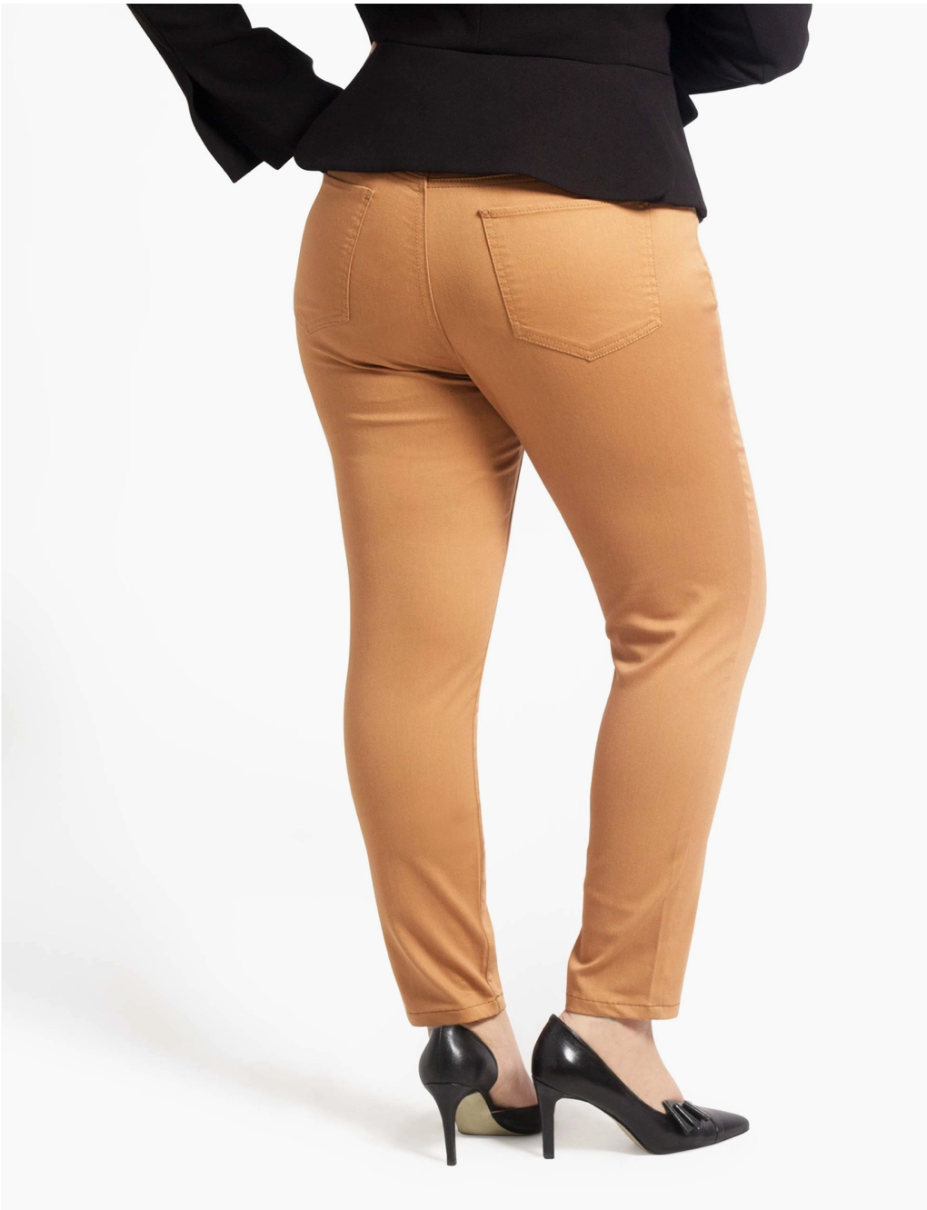 Stretch Curvy Fit Ankle Pants