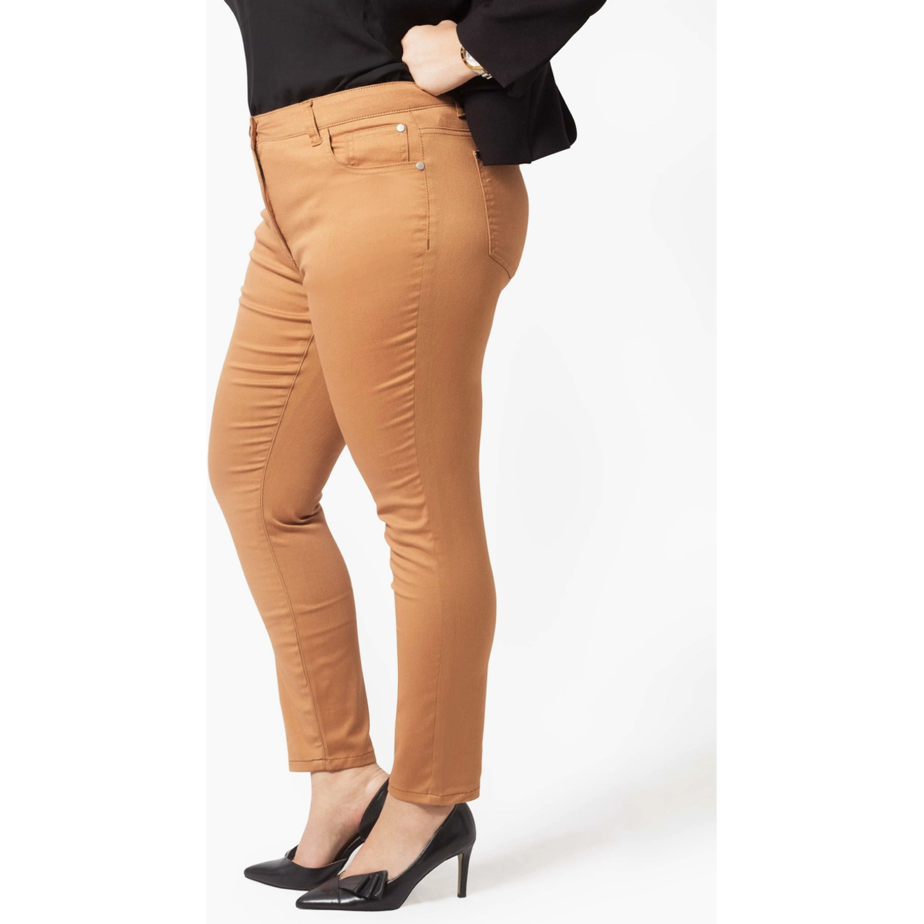 Stretch Curvy Fit Ankle Pants